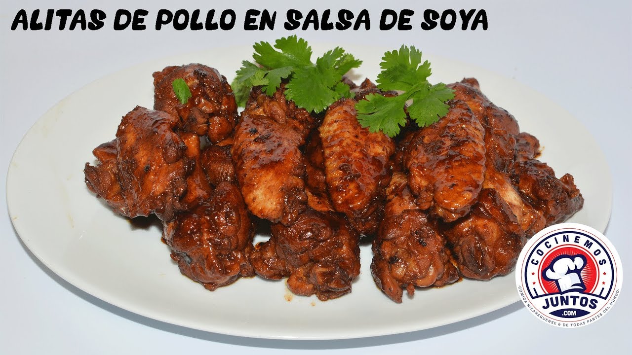 alitas en salsa de soja