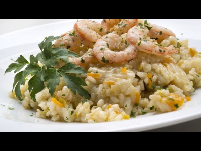 arroz con gambas y verduras