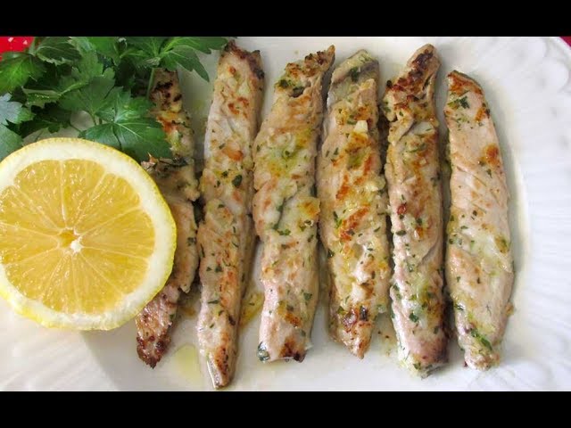 caballa a la plancha con cebolla