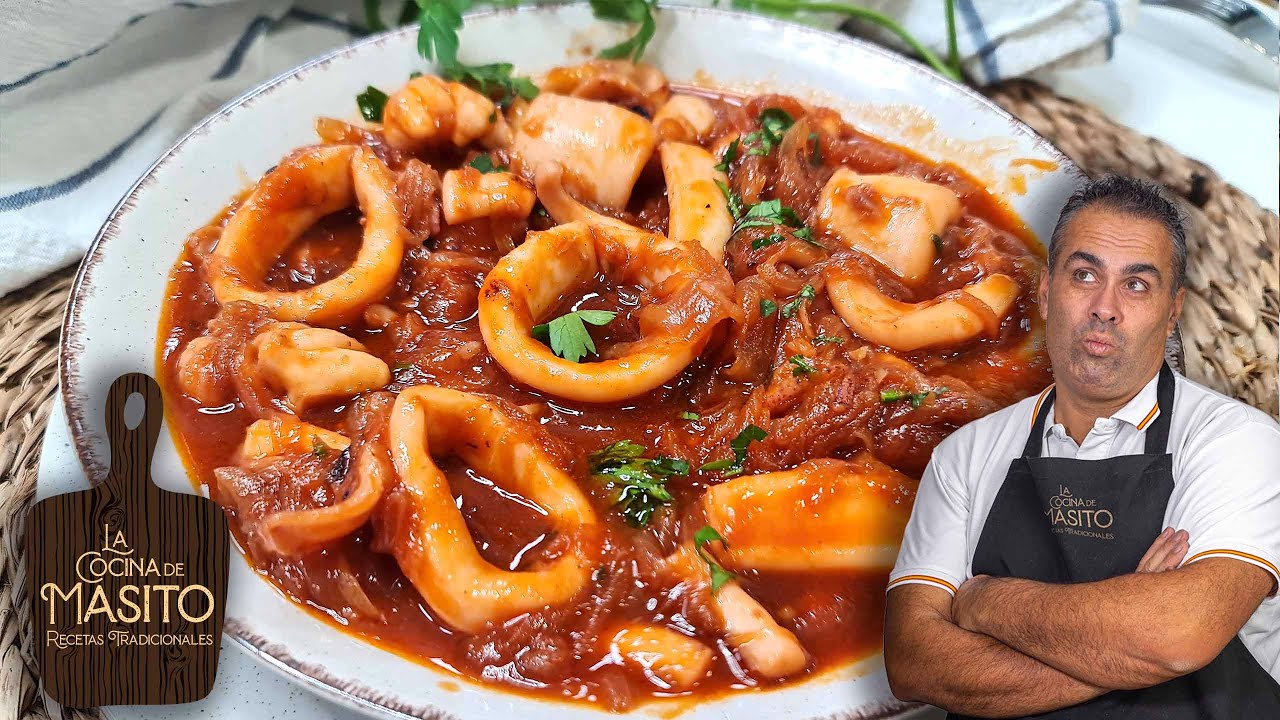 calamares encebollados receta de la abuela