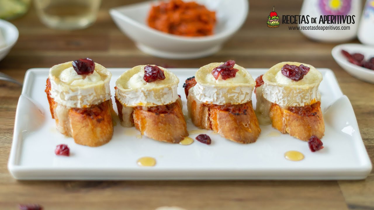 canape de sobrasada con miel