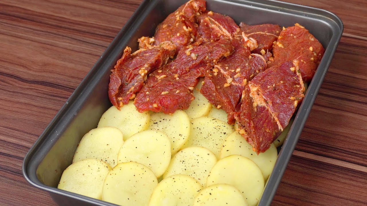 carne al horno con patatas