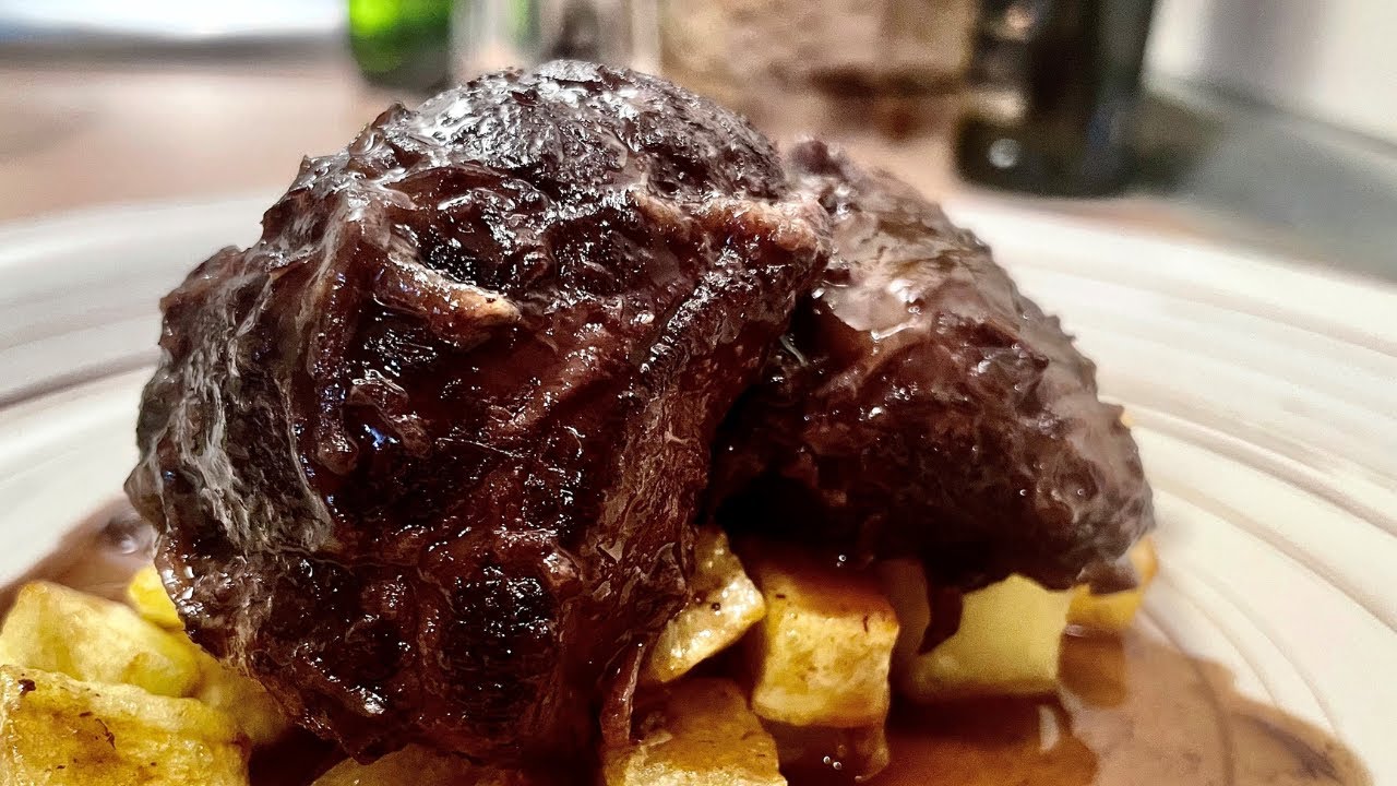 carrilleras de cerdo al vino tinto en olla rapida