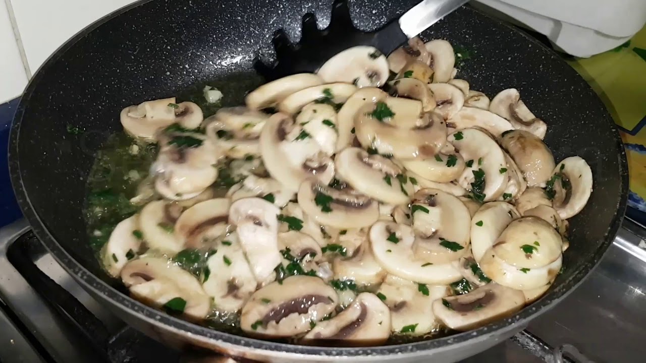 champiñon con ajo y perejil