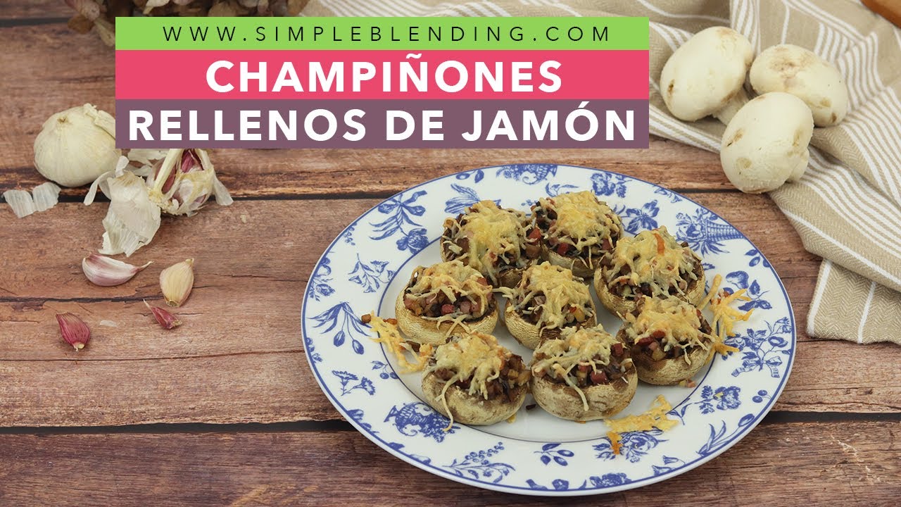 champiñones rellenos al horno sanos