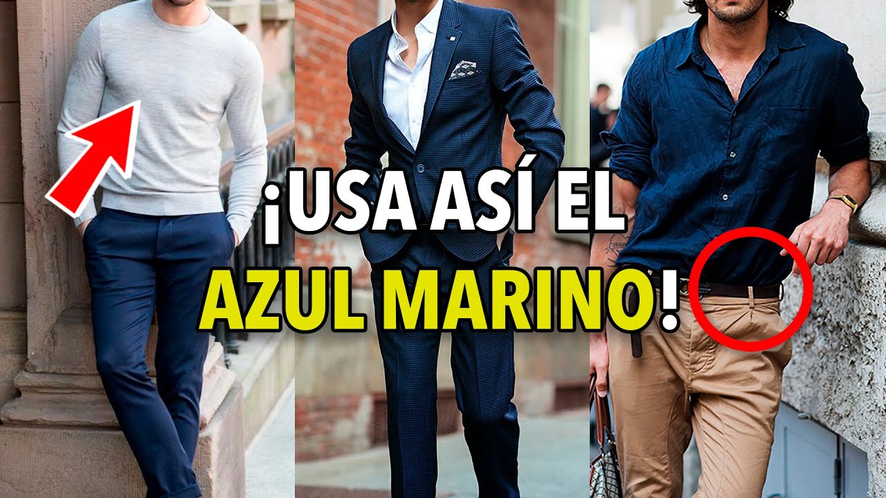 combinar chino azul marino hombre