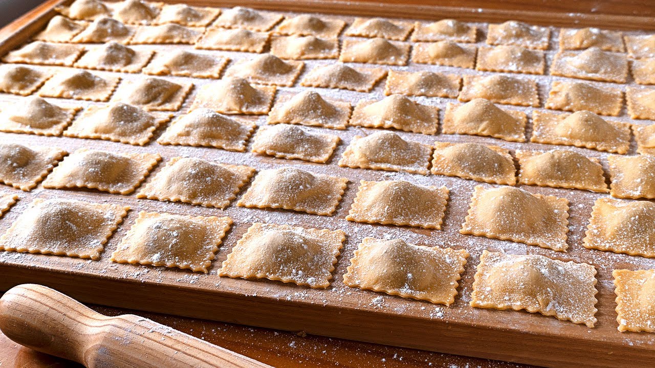 como hacer raviolis de carne