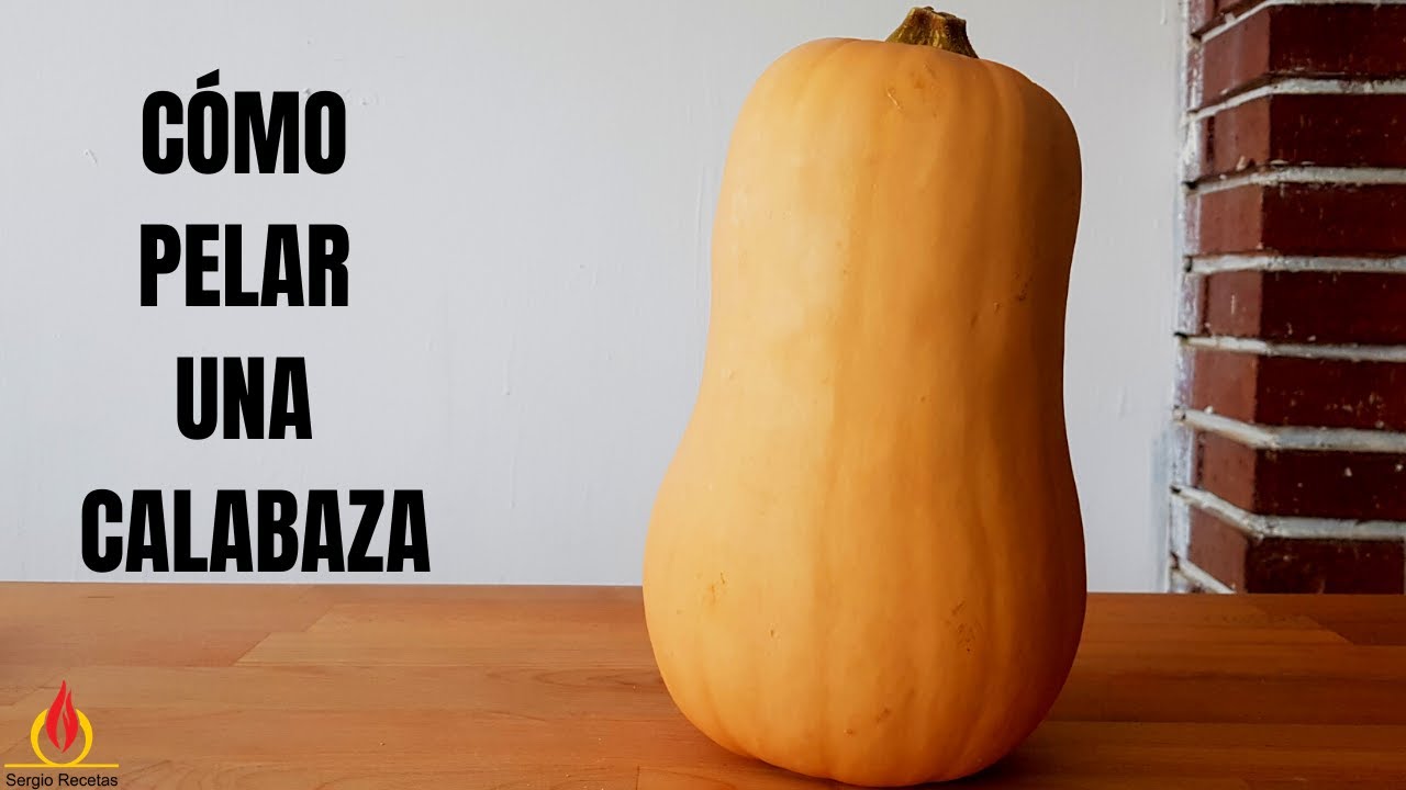 como pelar una calabaza cacahuete