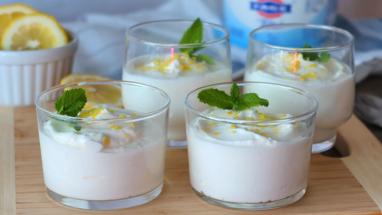 cómo se hace el mousse de limón con yogur