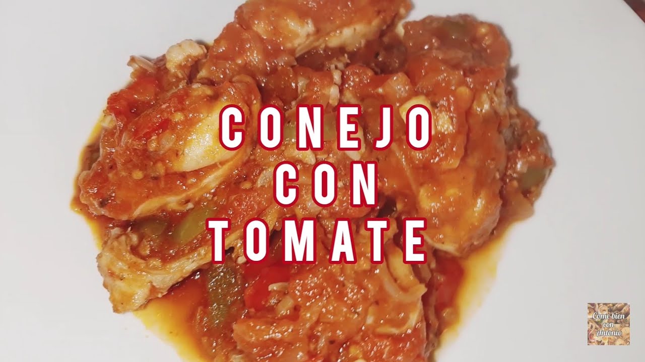 conejo con tomate estilo andaluz