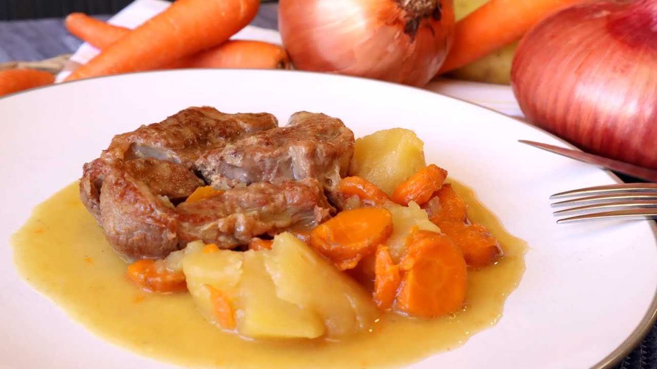 cordero guisado olla rápida tiempo