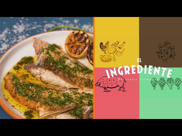 corvina a la plancha con salsa
