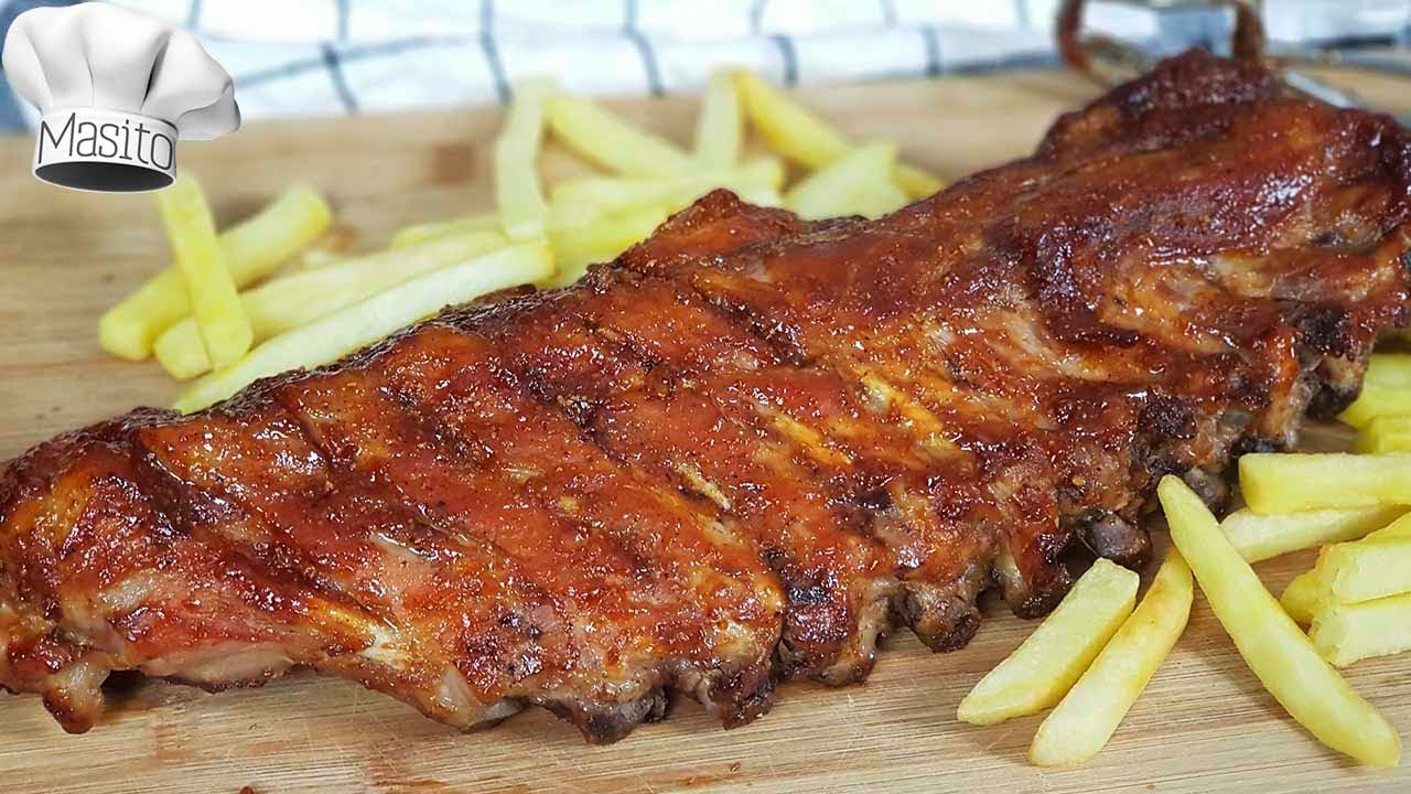 costillas papel aluminio al horno estilo foster