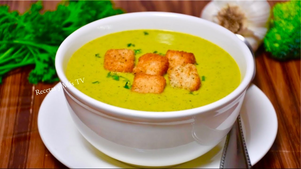 crema de brocoli y puerros