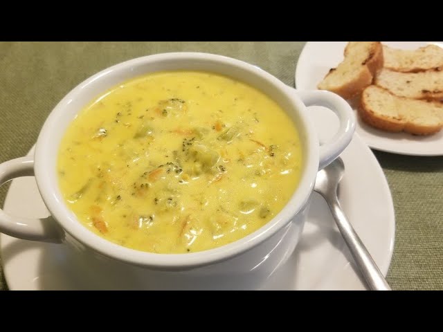 crema de brocoli y queso