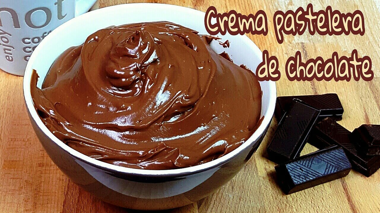 crema de chocolate para rellenar bizcocho
