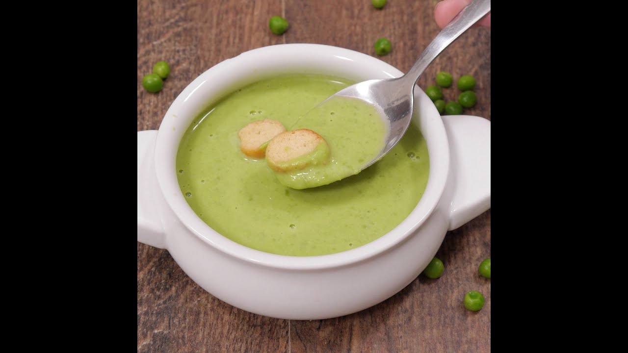 crema de guisantes velocidad cuchara