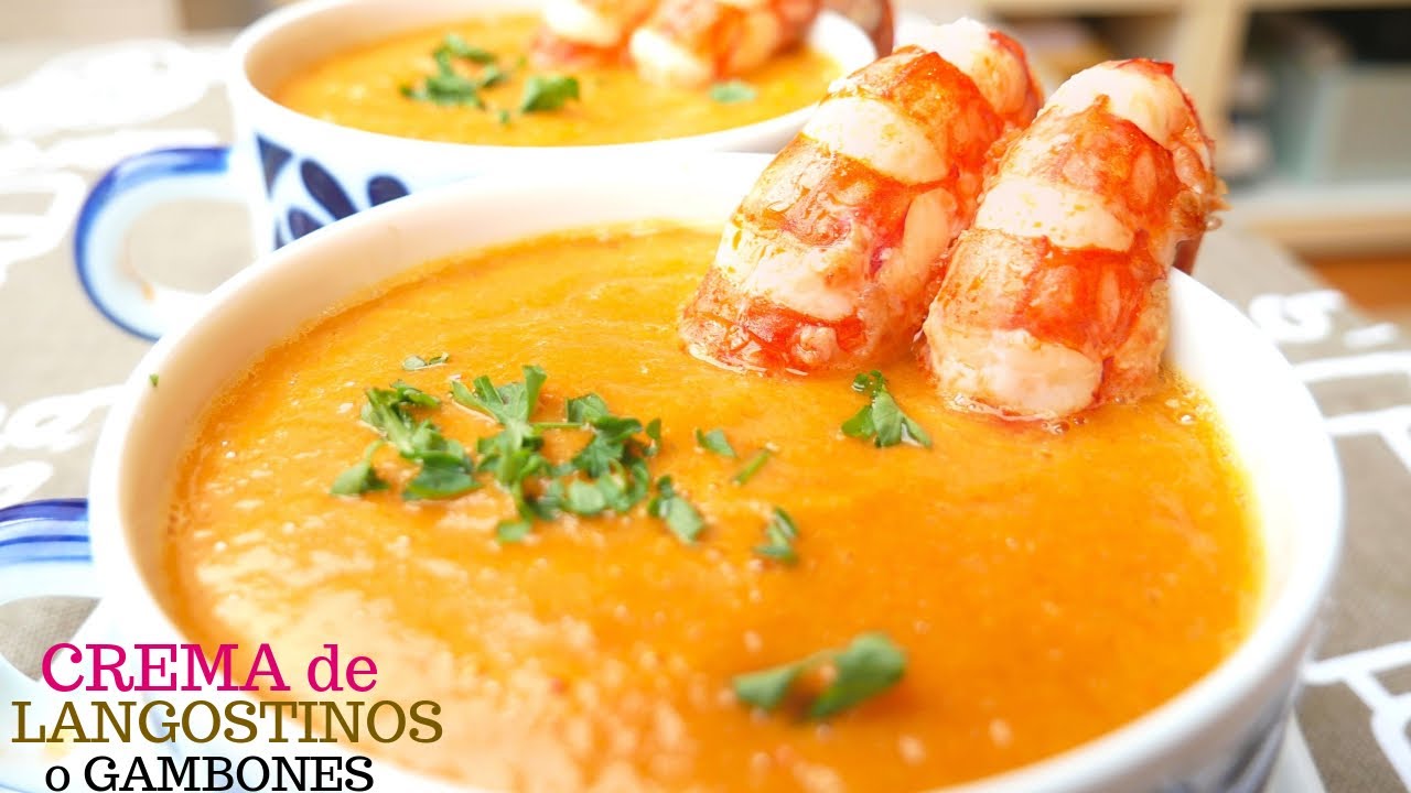crema de langostinos receta dela abuela