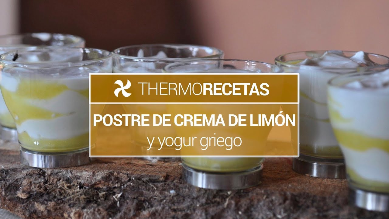 crema de limón con yogur griego