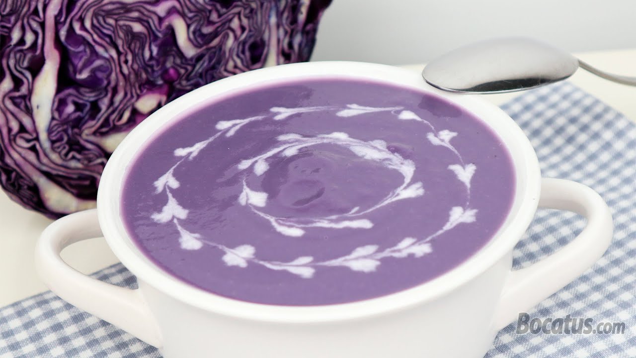 crema de lombarda y patata