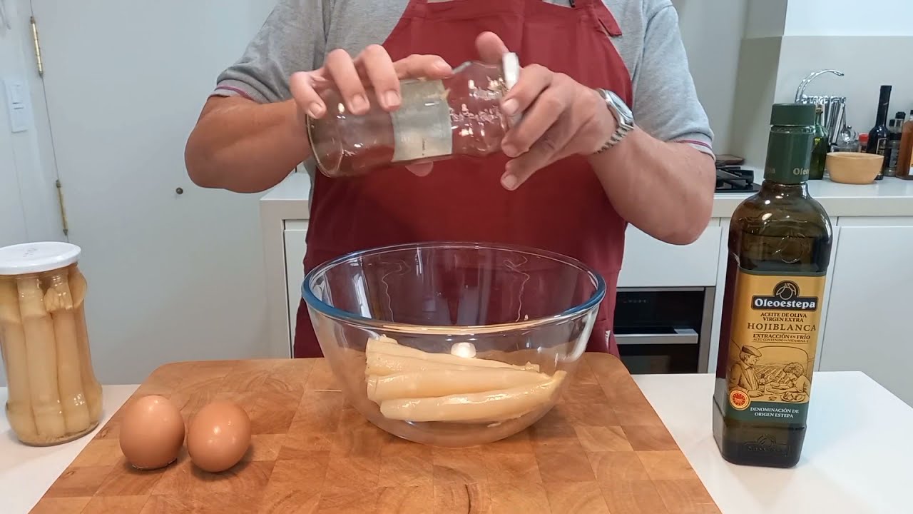 crema fria de esparragos blancos