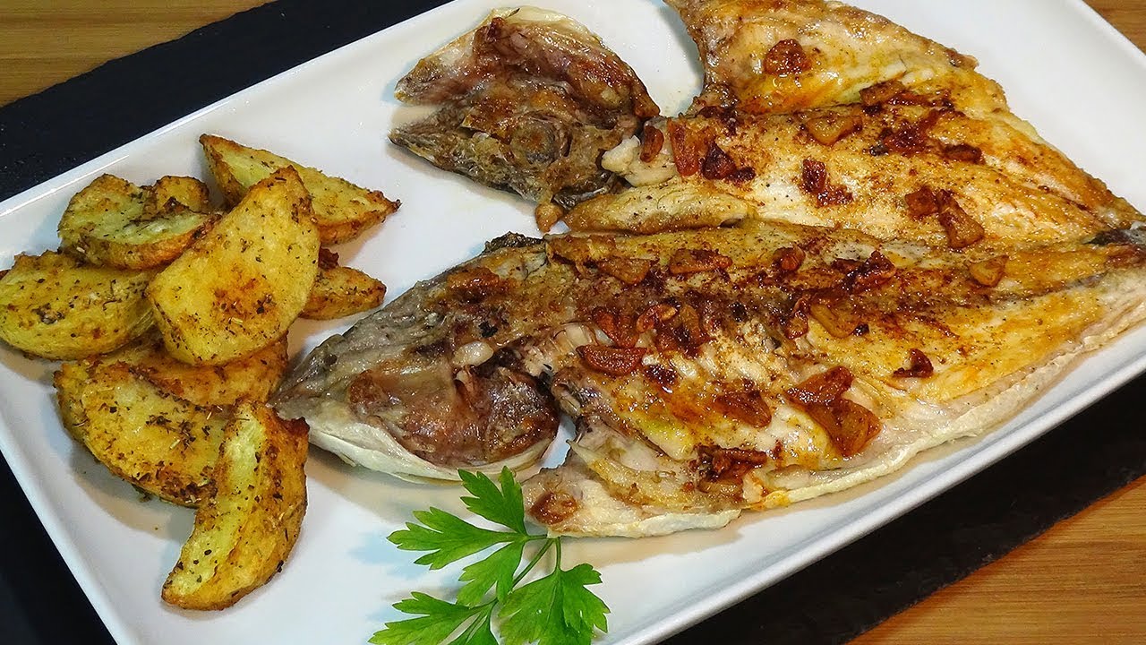 dorada a la espalda al horno con patatas