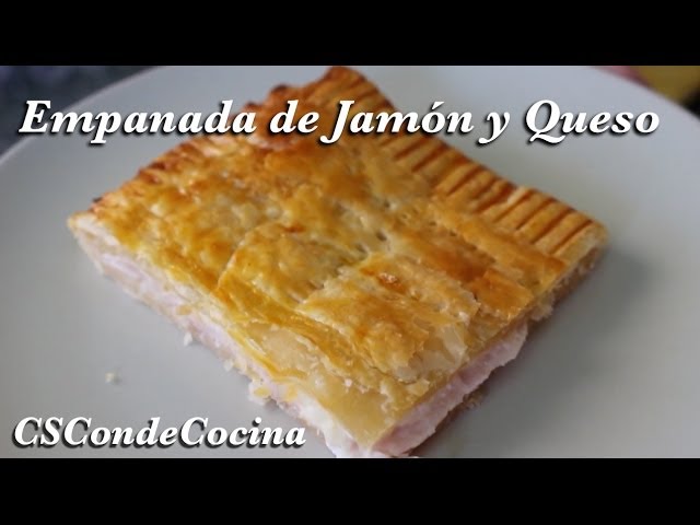 empanada de jamón york y queso jugosa