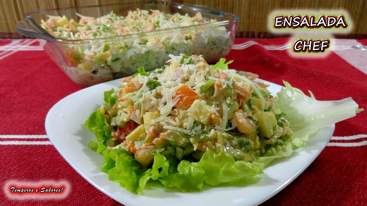 ensalada chef deliciosa y mejor imposible
