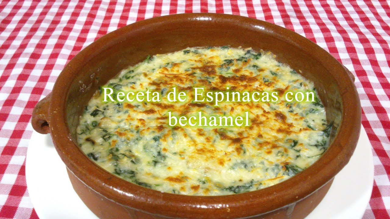 espinacas a la crema con bechamel