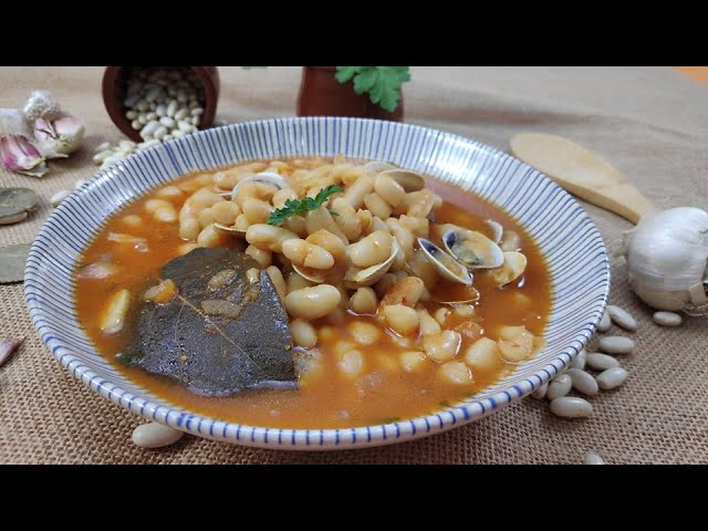 fabes con almejas receta dela abuela
