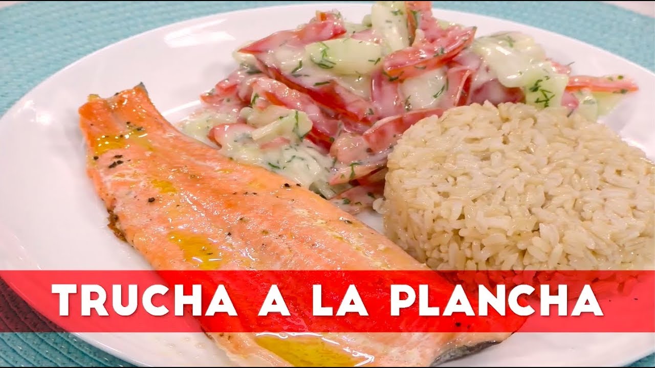 filetes de trucha a la plancha