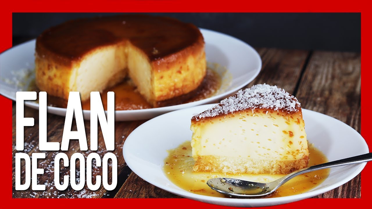 flan de coco rallado sin horno