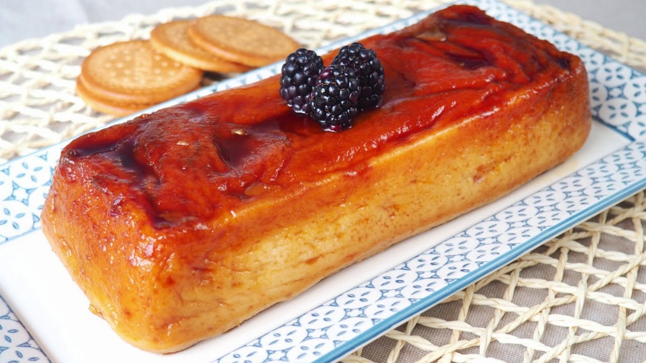 flan de galletas en el microondas