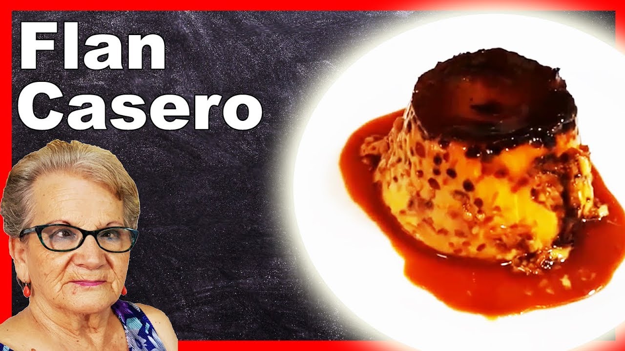 flan de huevo tradicional al baño maría