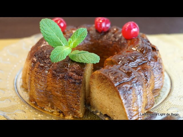 flan de turron en el microondas