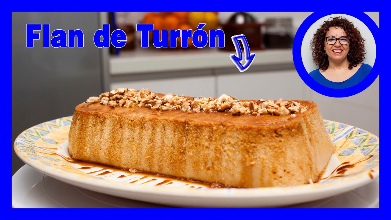 flan de turrón thermomix sin horno