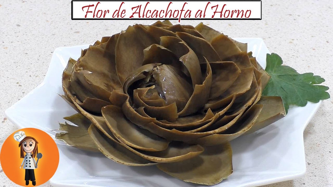 flor de alcachofa al horno