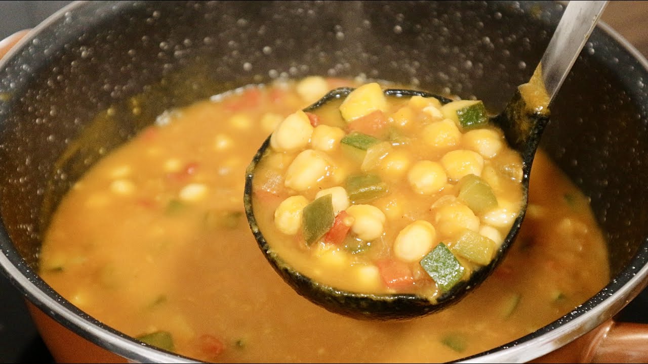 garbanzos de bote con verduras y patatas