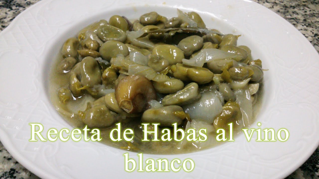 habas con jamon y vino blanco