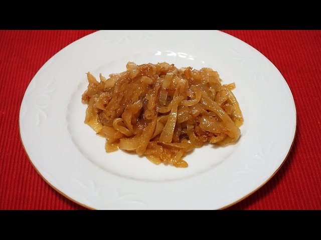 hacer cebolla frita en sartén