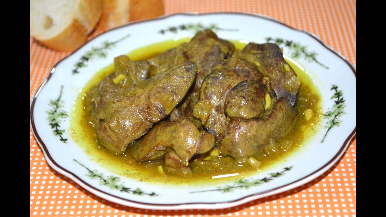 higaditos de pollo en salsa con vino blanco