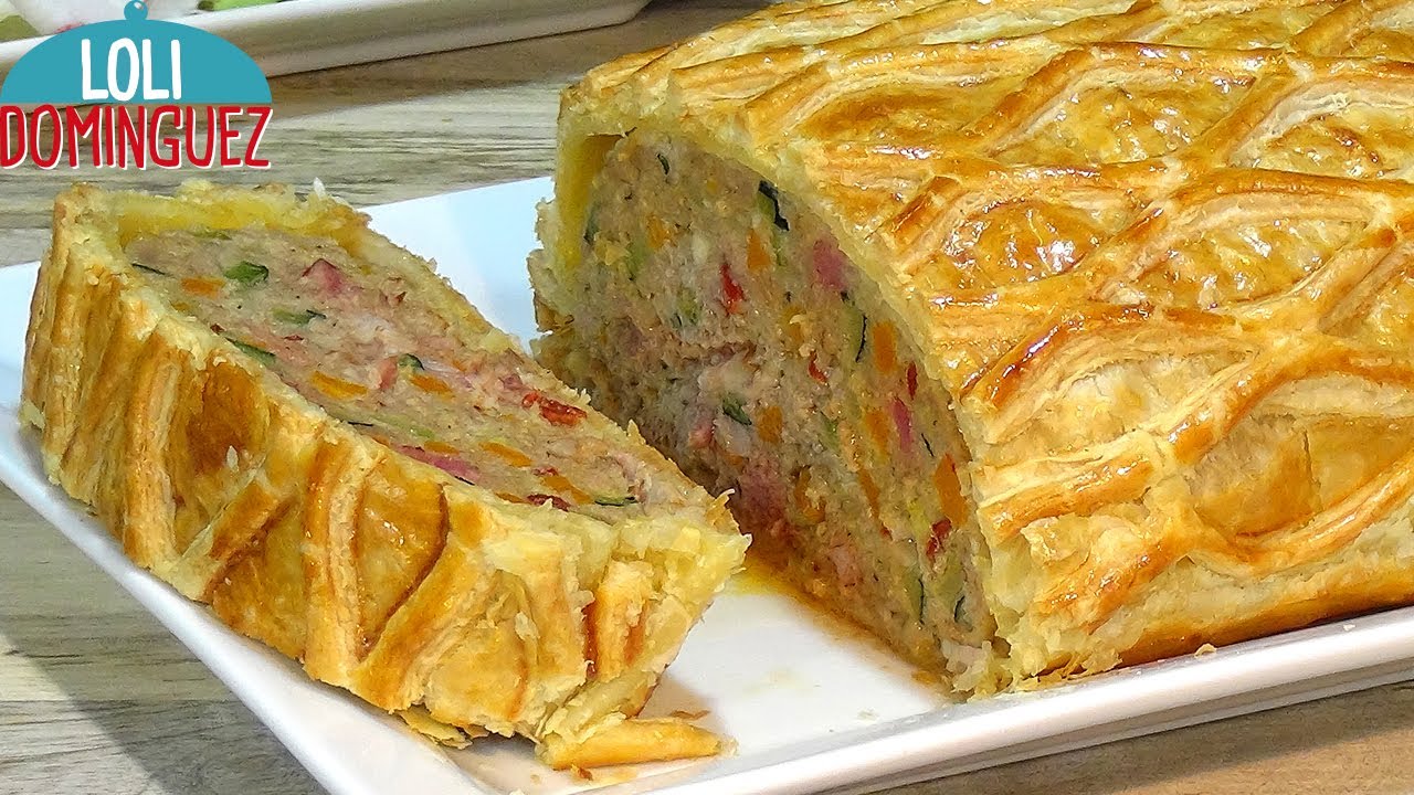 hojaldre de carne picada y verduras