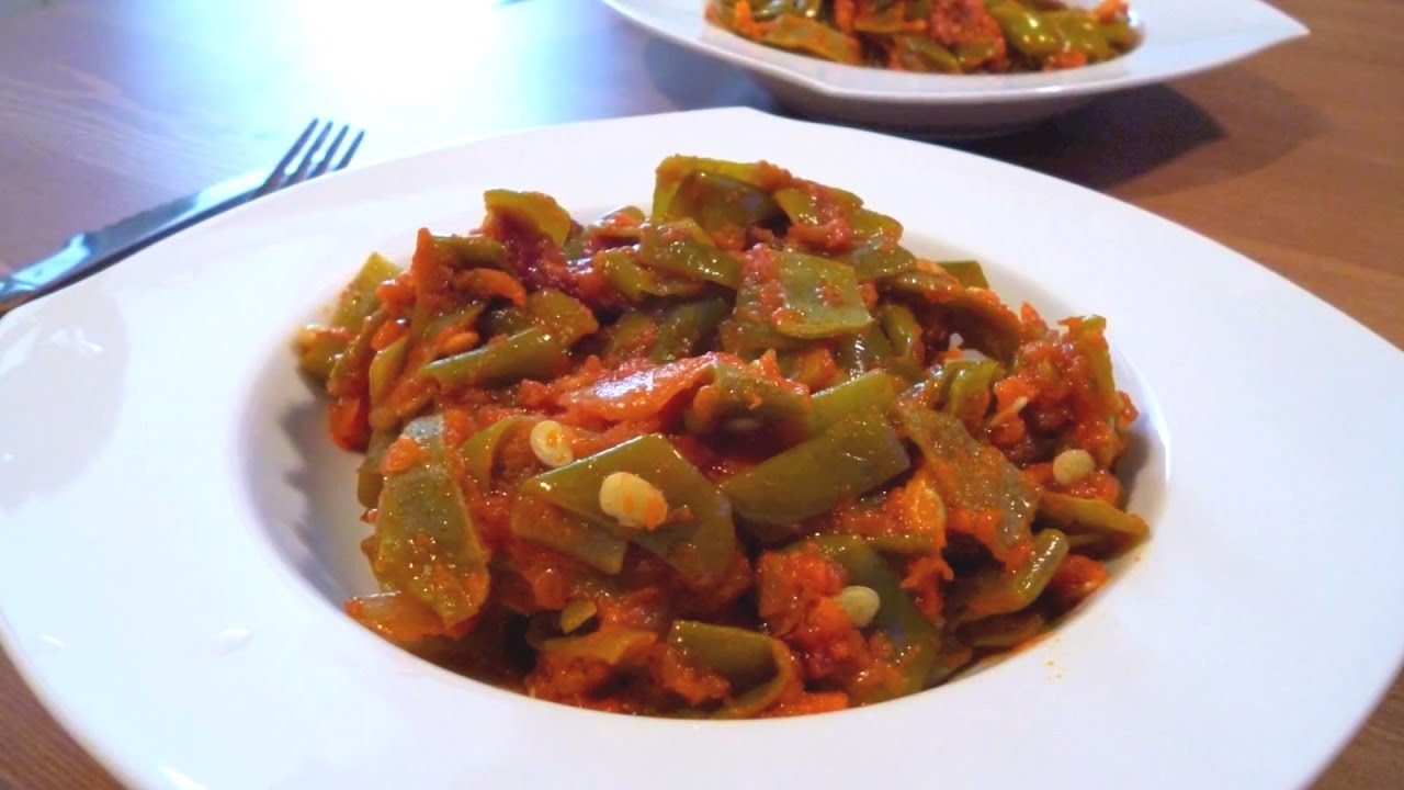 judías verdes con tomate thermomix