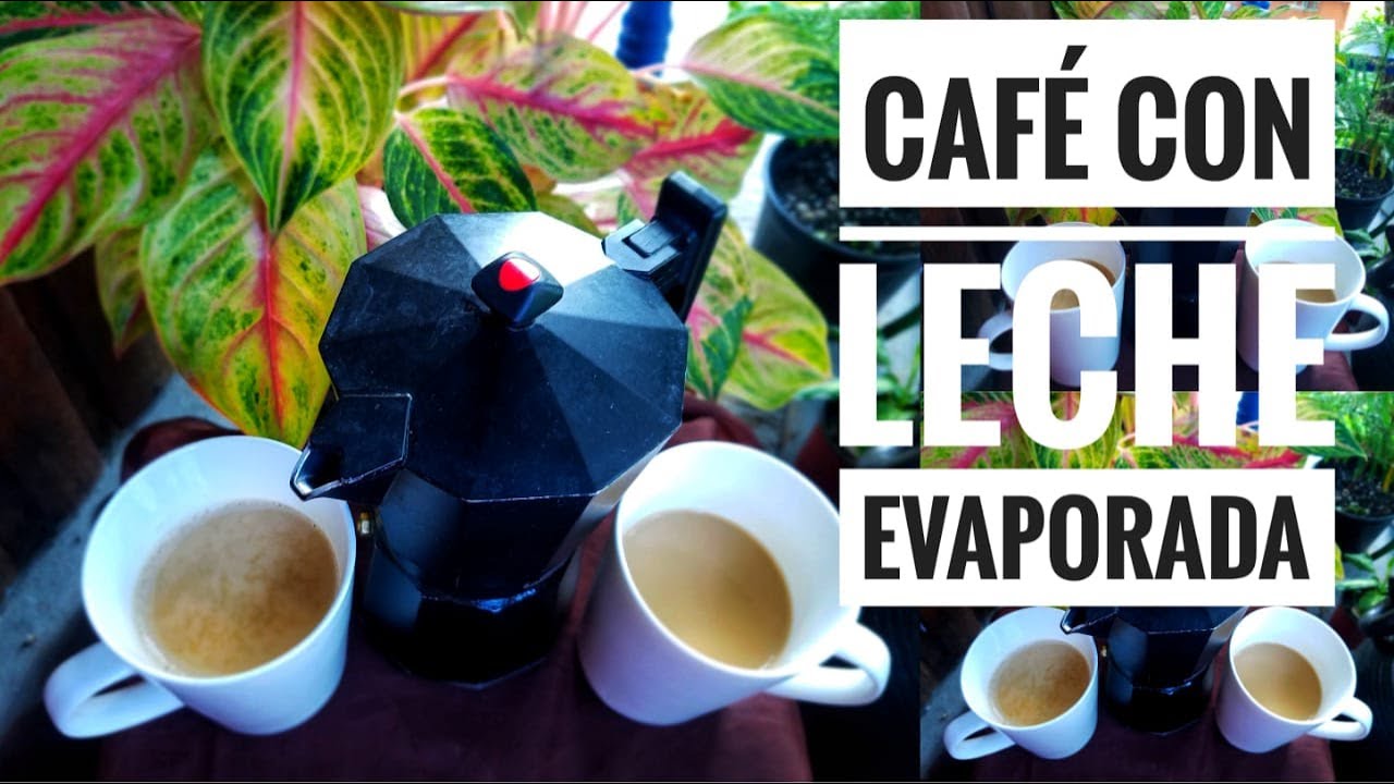 leche evaporada para el cafe