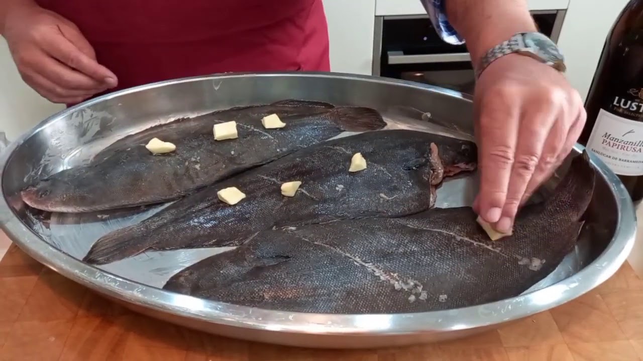 lenguado al horno con piel