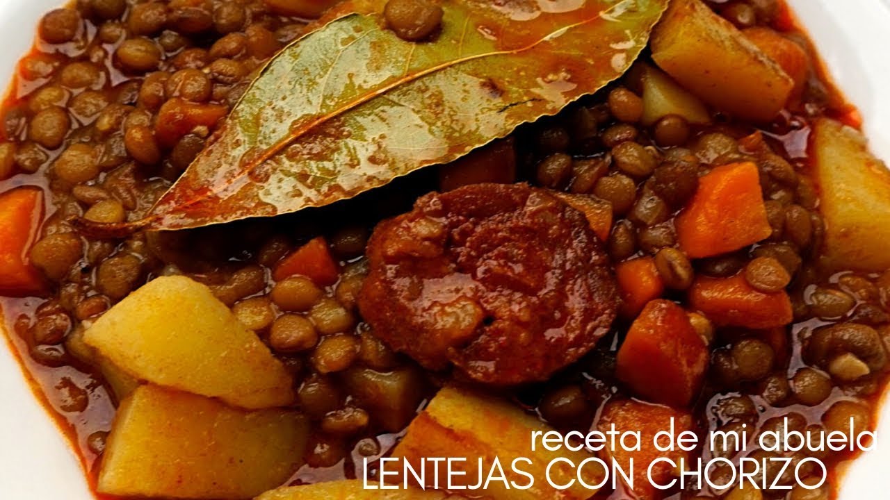 lentejas con chorizo y patatas de la abuela