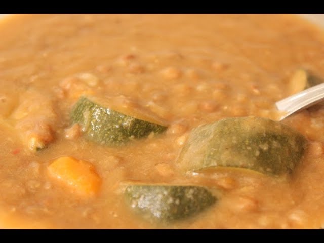lentejas con verduras y calabacín