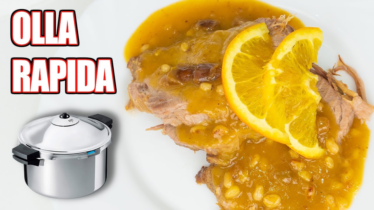 lomo a la naranja en olla rapida