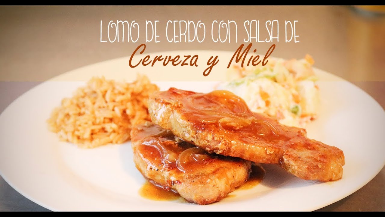 lomo de cerdo a la cerveza y miel