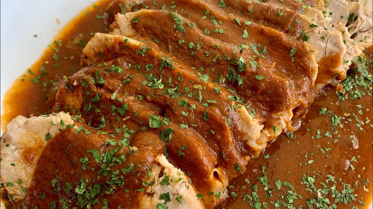 lomo de cerdo en salsa en la olla express